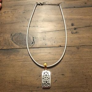 Silver necklace with pendant